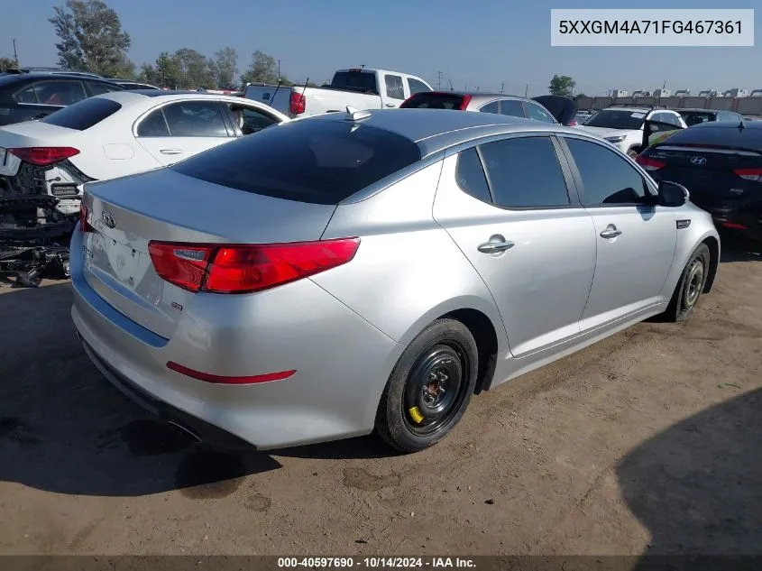 5XXGM4A71FG467361 2015 Kia Optima Lx