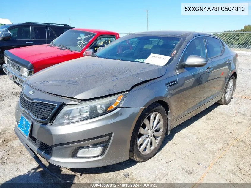 5XXGN4A78FG504810 2015 Kia Optima Ex