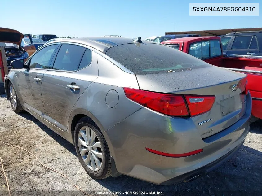 5XXGN4A78FG504810 2015 Kia Optima Ex