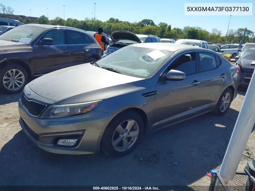 2015 Kia Optima Lx VIN: 5XXGM4A73FG377130 Lot: 40602925