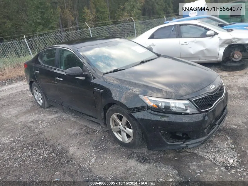 2015 Kia Optima Lx VIN: KNAGM4A71F5664077 Lot: 40603305