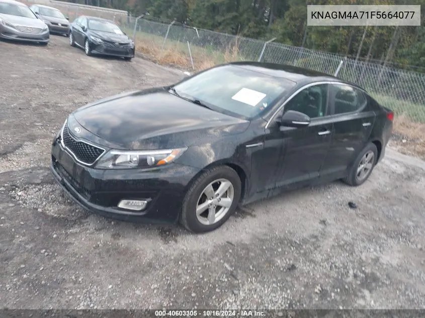 2015 Kia Optima Lx VIN: KNAGM4A71F5664077 Lot: 40603305