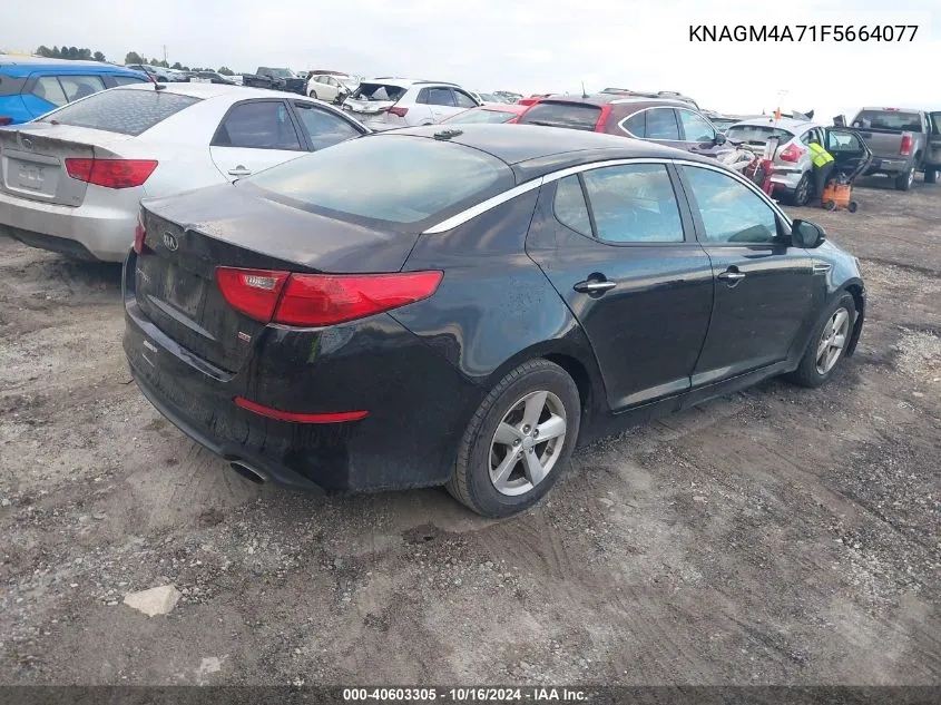 KNAGM4A71F5664077 2015 Kia Optima Lx