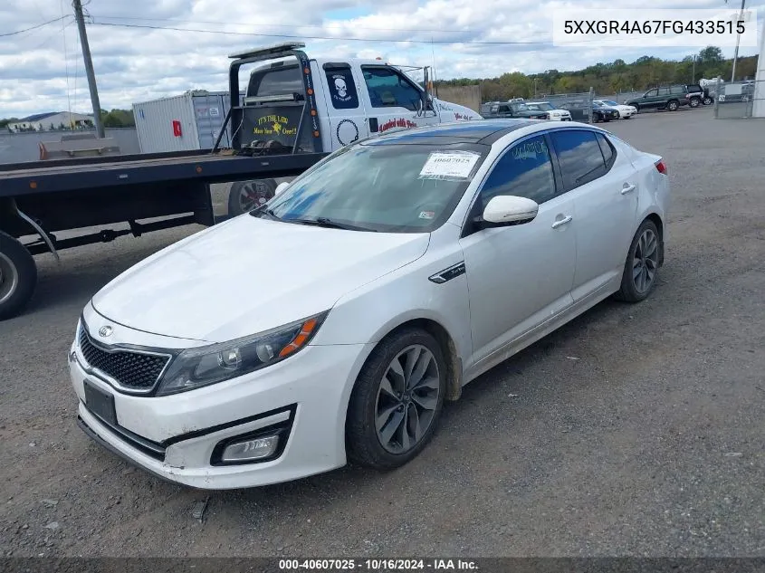 2015 Kia Optima Sx Turbo VIN: 5XXGR4A67FG433515 Lot: 40607025