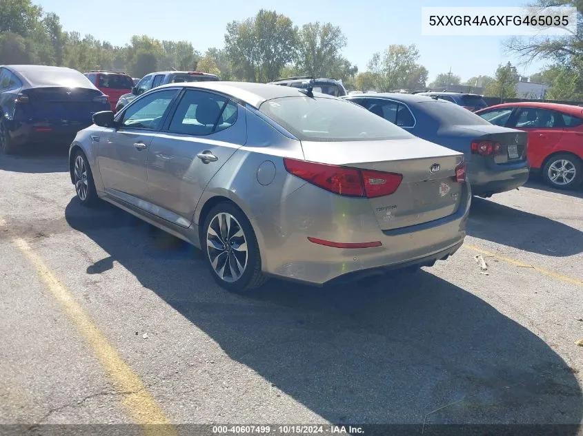 2015 Kia Optima Sx Turbo VIN: 5XXGR4A6XFG465035 Lot: 40607499