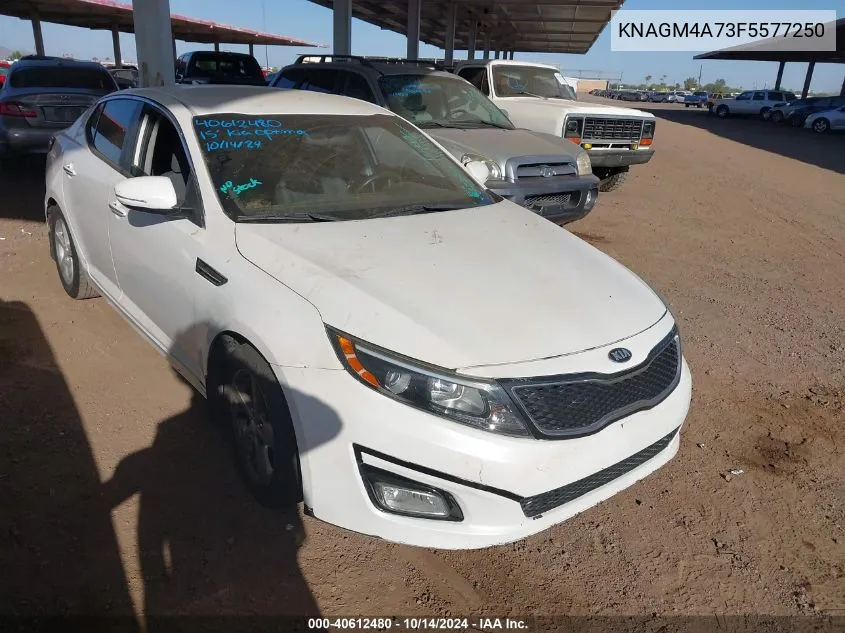 2015 Kia Optima Lx VIN: KNAGM4A73F5577250 Lot: 40612480