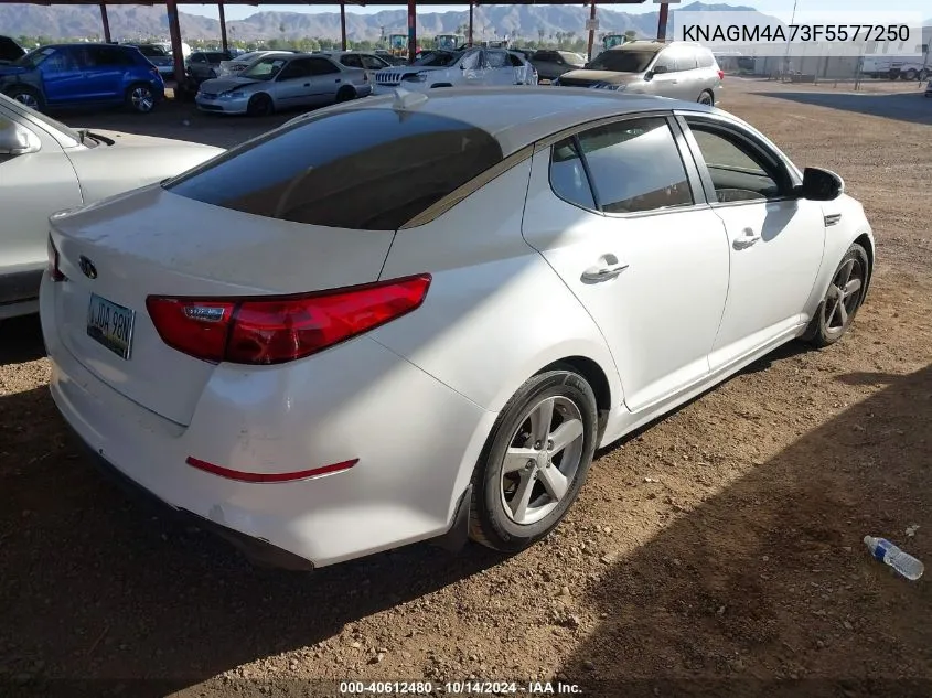 2015 Kia Optima Lx VIN: KNAGM4A73F5577250 Lot: 40612480