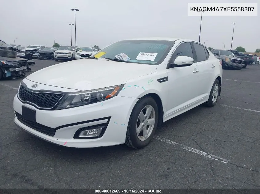 KNAGM4A7XF5558307 2015 Kia Optima Lx