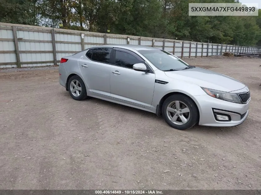 5XXGM4A7XFG449893 2015 Kia Optima Lx