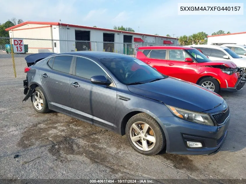 2015 Kia Optima Lx VIN: 5XXGM4A7XFG440157 Lot: 40617404