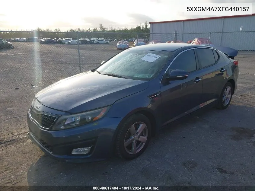 2015 Kia Optima Lx VIN: 5XXGM4A7XFG440157 Lot: 40617404