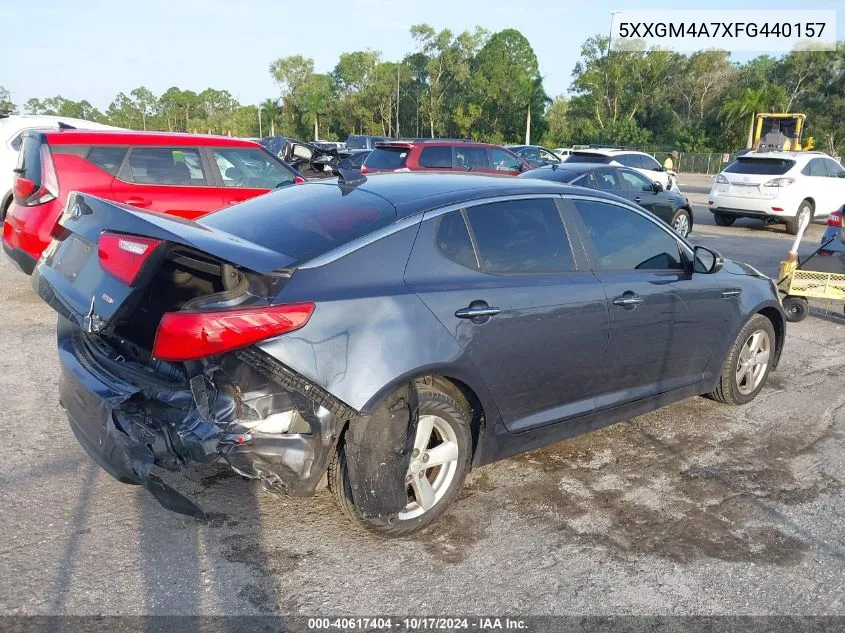 2015 Kia Optima Lx VIN: 5XXGM4A7XFG440157 Lot: 40617404