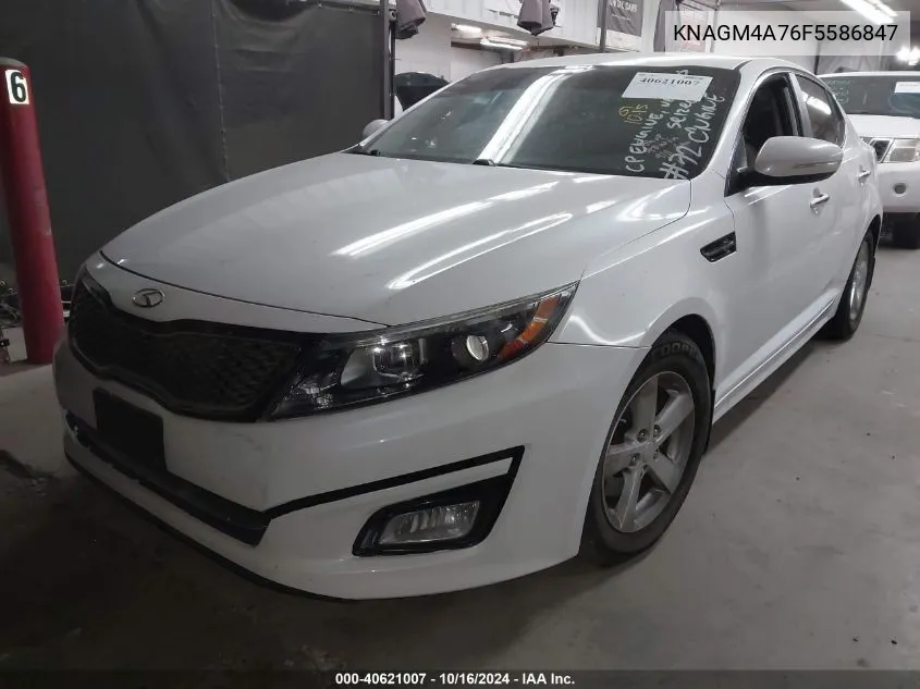 2015 Kia Optima Lx VIN: KNAGM4A76F5586847 Lot: 40621007