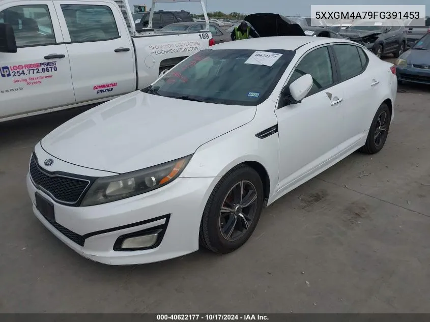 2015 Kia Optima Lx VIN: 5XXGM4A79FG391453 Lot: 40622177