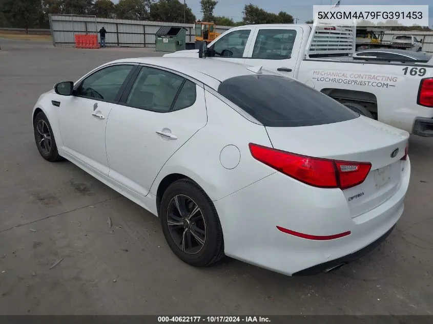 2015 Kia Optima Lx VIN: 5XXGM4A79FG391453 Lot: 40622177