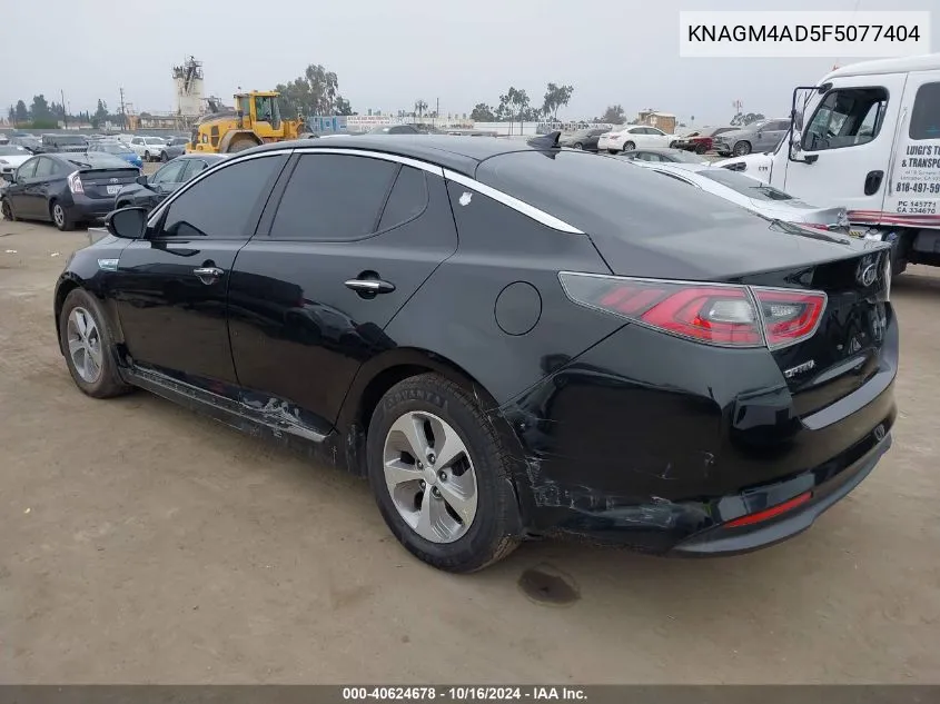 2015 Kia Optima Hybrid VIN: KNAGM4AD5F5077404 Lot: 40624678