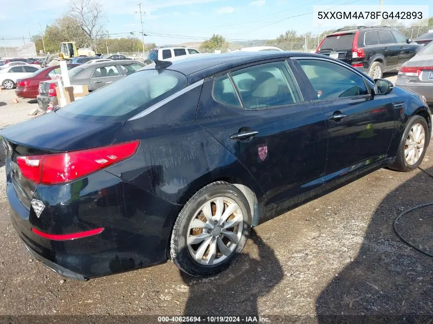 5XXGM4A78FG442893 2015 Kia Optima Lx