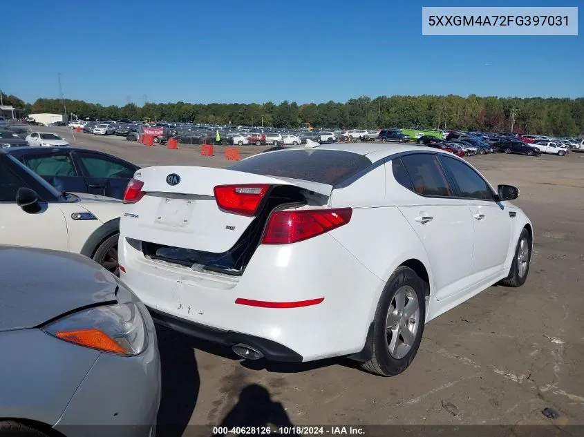 2015 Kia Optima Lx VIN: 5XXGM4A72FG397031 Lot: 40628126