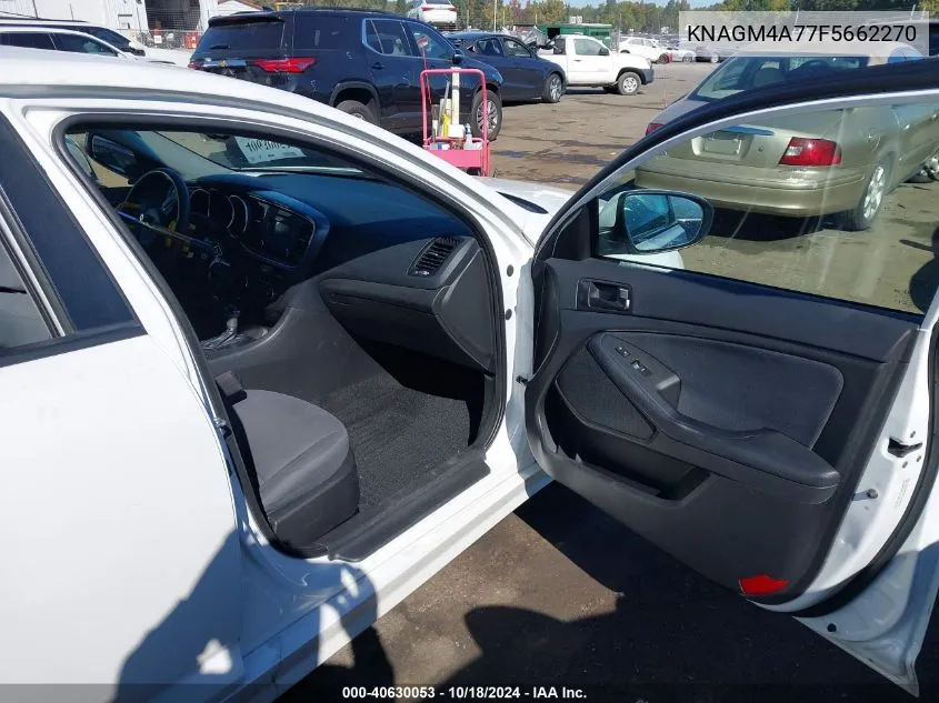 KNAGM4A77F5662270 2015 Kia Optima Lx