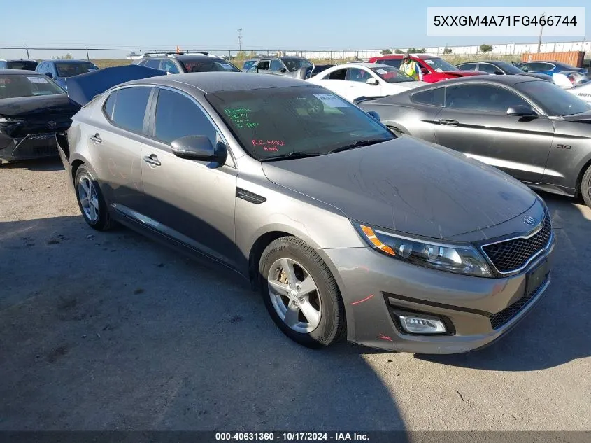 2015 Kia Optima Lx VIN: 5XXGM4A71FG466744 Lot: 40631360