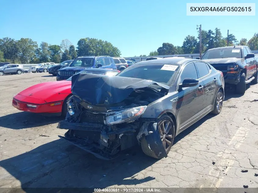 2015 Kia Optima Sxl Turbo VIN: 5XXGR4A66FG502615 Lot: 40633651