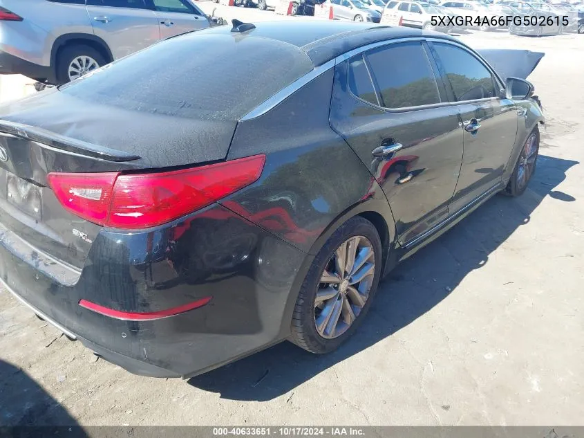 2015 Kia Optima Sxl Turbo VIN: 5XXGR4A66FG502615 Lot: 40633651