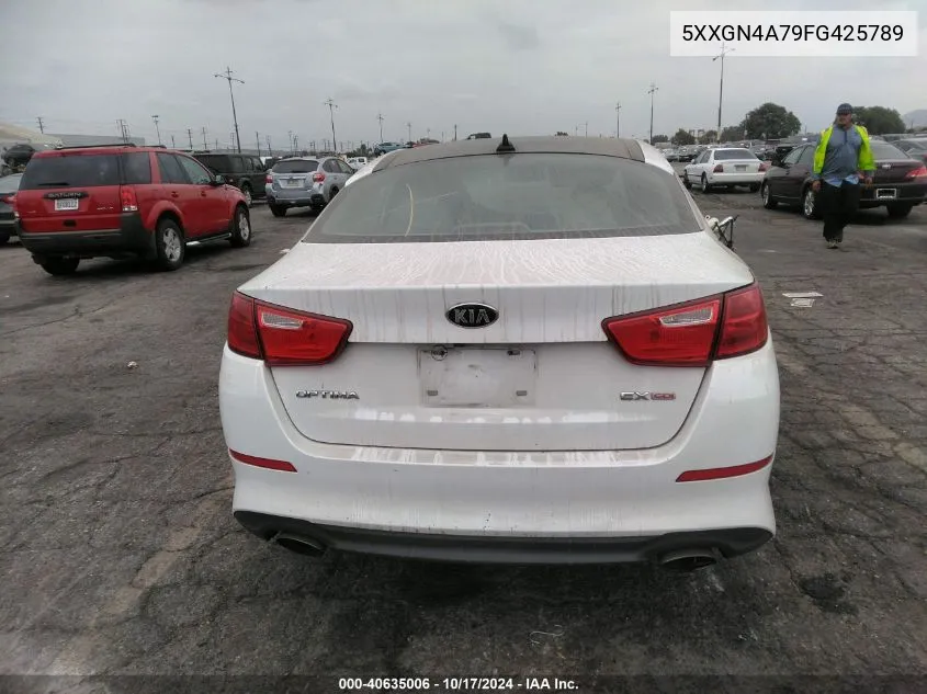 2015 Kia Optima Ex VIN: 5XXGN4A79FG425789 Lot: 40635006