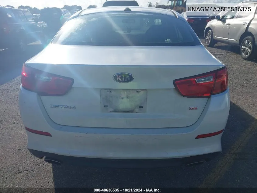 2015 Kia Optima Lx VIN: KNAGM4A75F5536375 Lot: 40636535