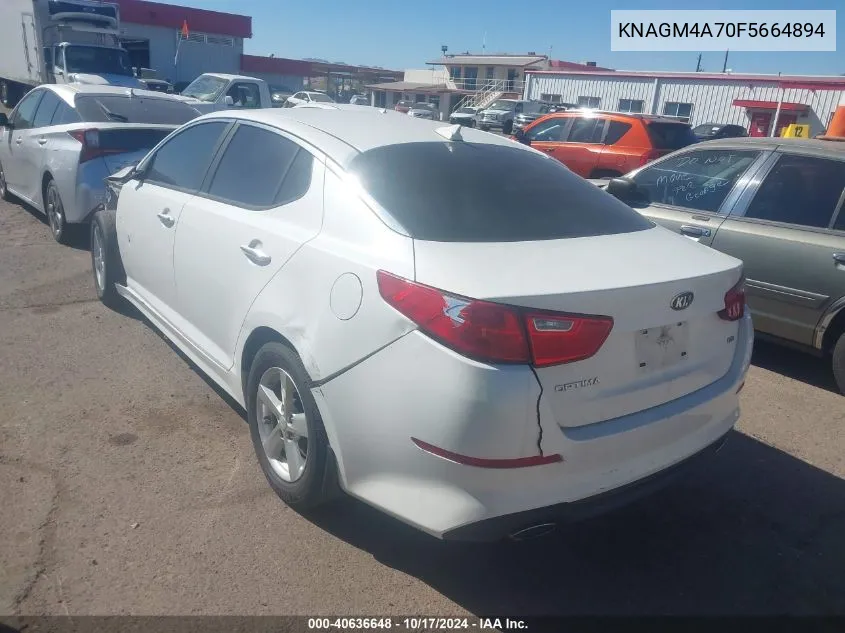 KNAGM4A70F5664894 2015 Kia Optima Lx