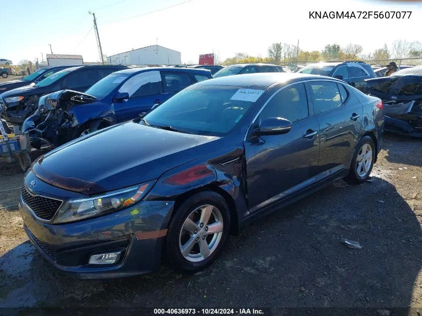 2015 Kia Optima Lx VIN: KNAGM4A72F5607077 Lot: 40636973