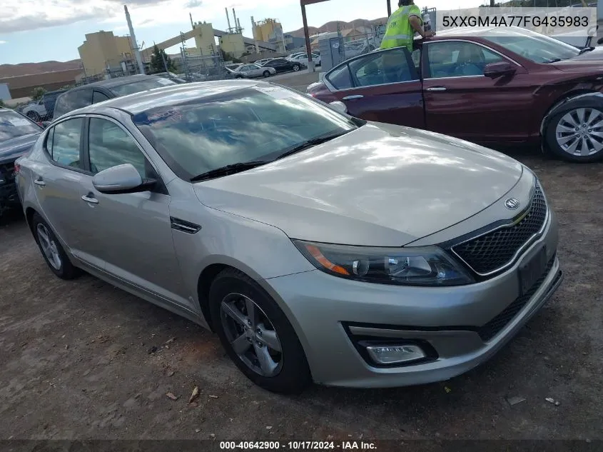 2015 Kia Optima Lx VIN: 5XXGM4A77FG435983 Lot: 40642900