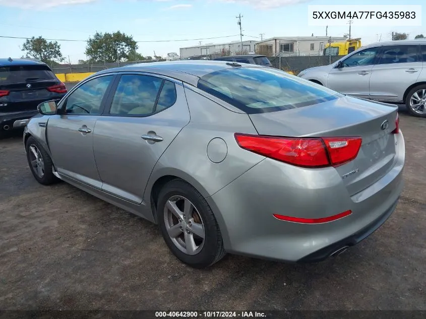 5XXGM4A77FG435983 2015 Kia Optima Lx