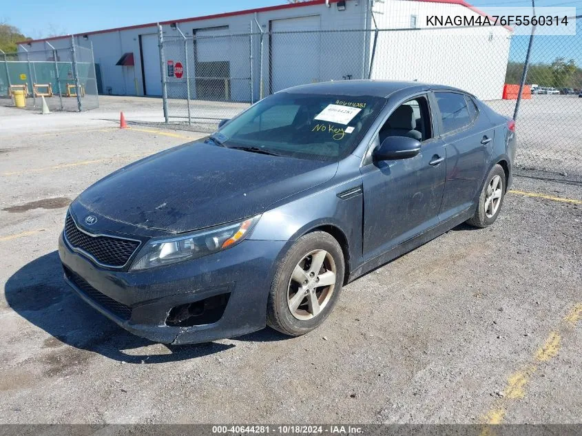 2015 Kia Optima Lx VIN: KNAGM4A76F5560314 Lot: 40644281