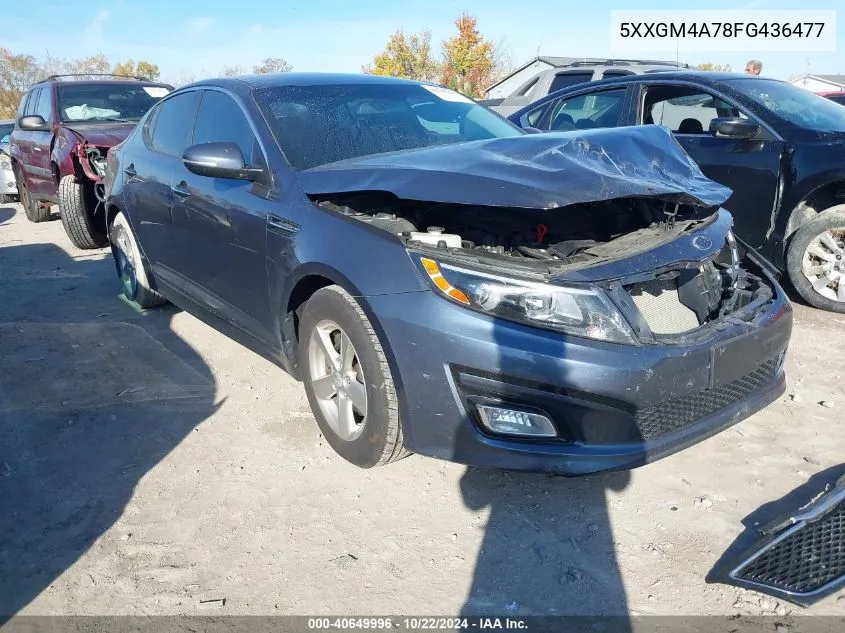 2015 Kia Optima Lx VIN: 5XXGM4A78FG436477 Lot: 40649996