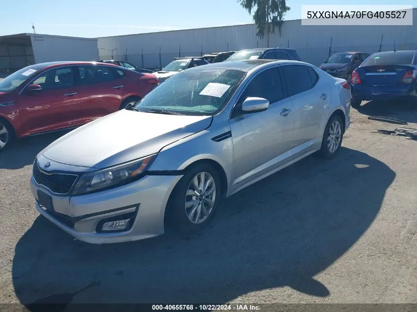 2015 Kia Optima Ex VIN: 5XXGN4A70FG405527 Lot: 40655768