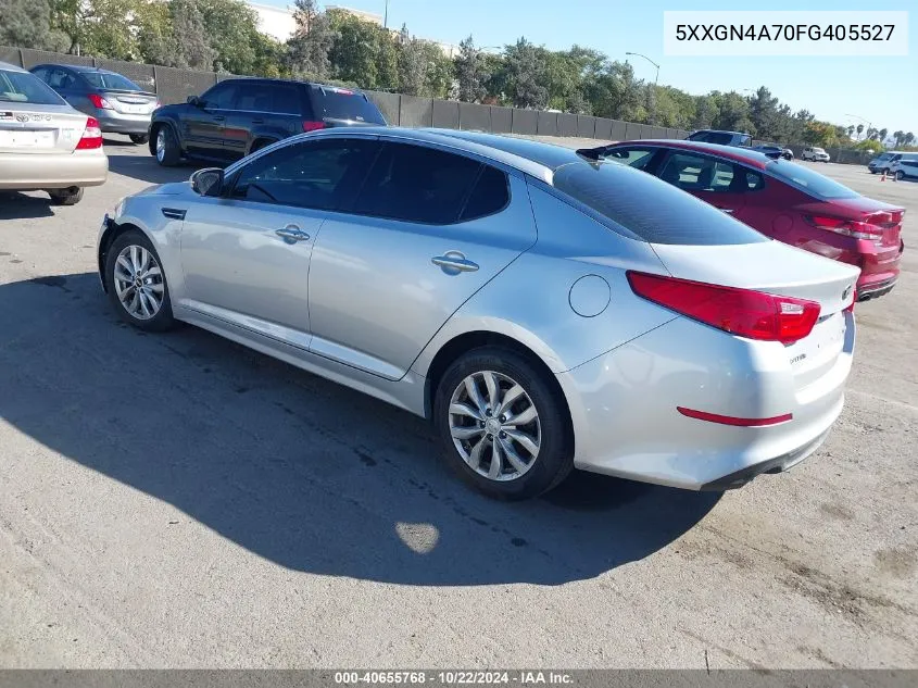 2015 Kia Optima Ex VIN: 5XXGN4A70FG405527 Lot: 40655768