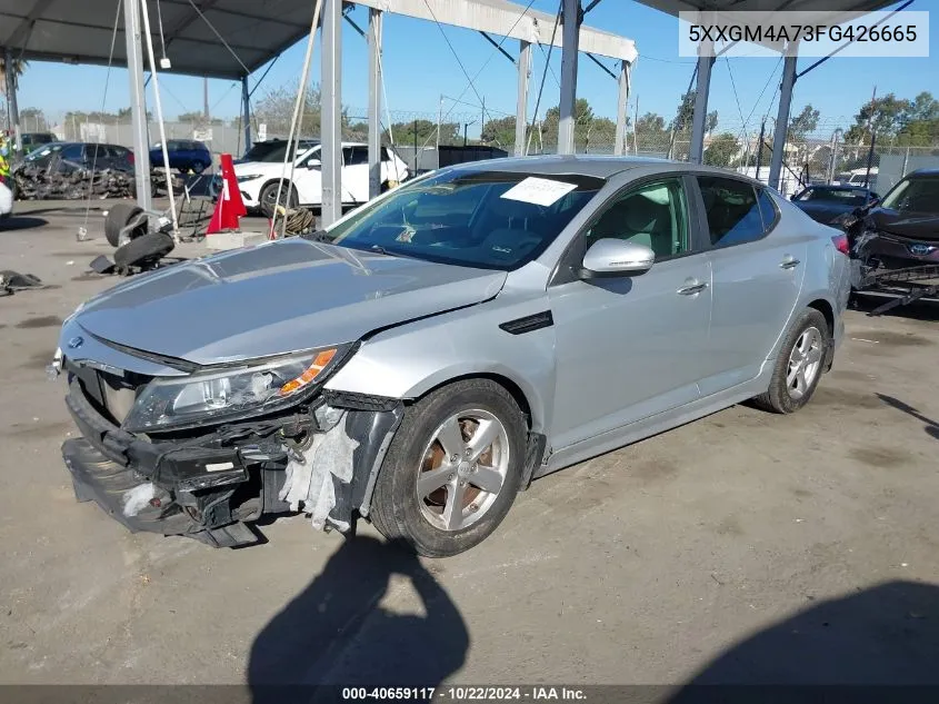 2015 Kia Optima Lx VIN: 5XXGM4A73FG426665 Lot: 40659117