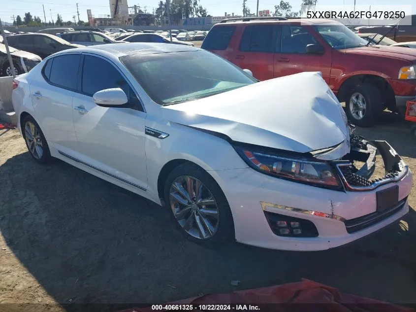 2015 Kia Optima Sxl Turbo VIN: 5XXGR4A62FG478250 Lot: 40661325