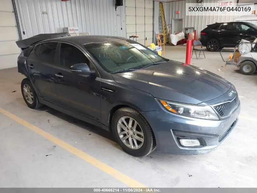 2015 Kia Optima Lx VIN: 5XXGM4A76FG440169 Lot: 40666214