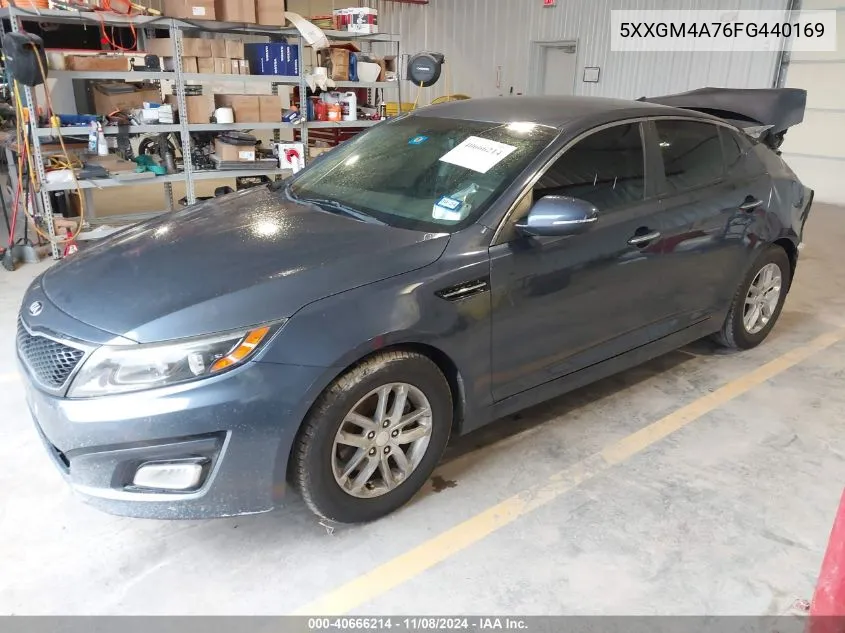 2015 Kia Optima Lx VIN: 5XXGM4A76FG440169 Lot: 40666214