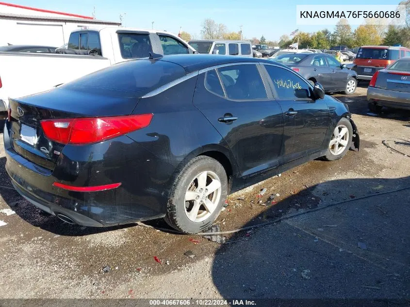 2015 Kia Optima Lx VIN: KNAGM4A76F5660686 Lot: 40667606