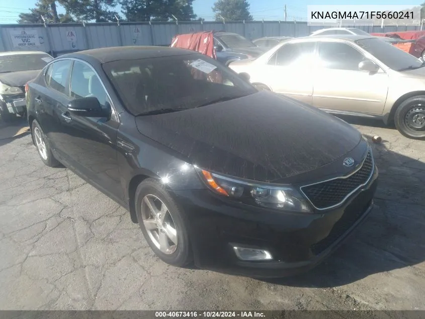 2015 Kia Optima Lx VIN: KNAGM4A71F5660241 Lot: 40673416