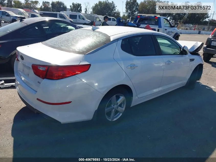 2015 Kia Optima Lx VIN: 5XXGM4A73FG375572 Lot: 40679593