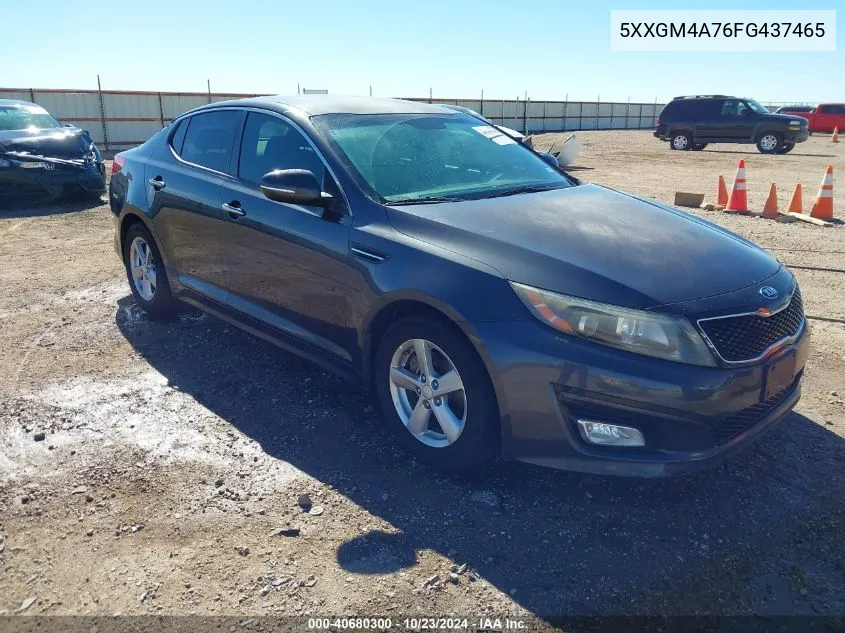 2015 Kia Optima Lx VIN: 5XXGM4A76FG437465 Lot: 40680300