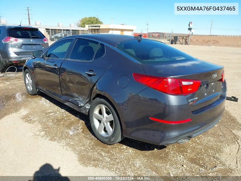 2015 Kia Optima Lx VIN: 5XXGM4A76FG437465 Lot: 40680300