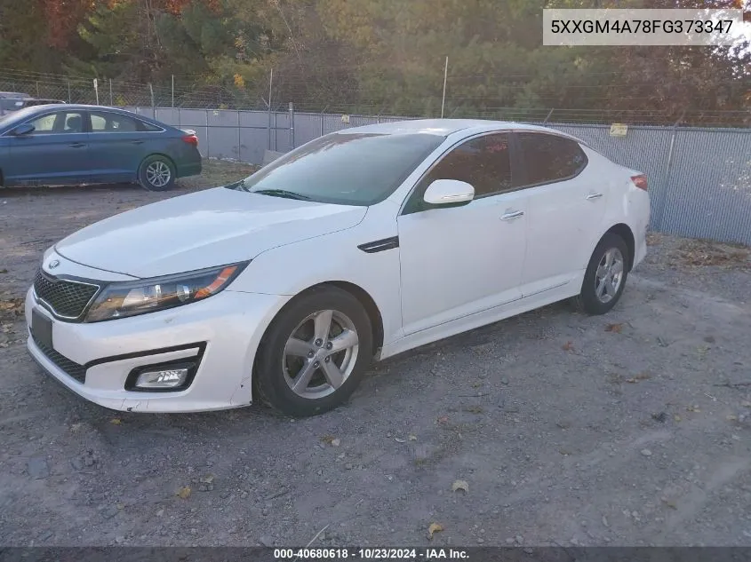 2015 Kia Optima Lx VIN: 5XXGM4A78FG373347 Lot: 40680618