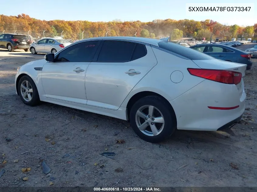 2015 Kia Optima Lx VIN: 5XXGM4A78FG373347 Lot: 40680618