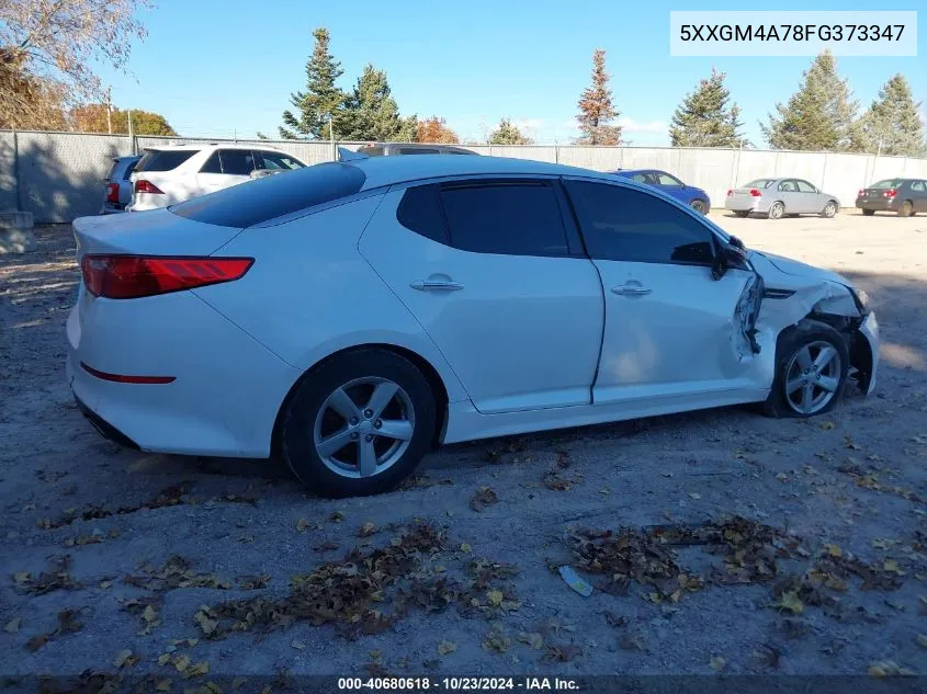 2015 Kia Optima Lx VIN: 5XXGM4A78FG373347 Lot: 40680618