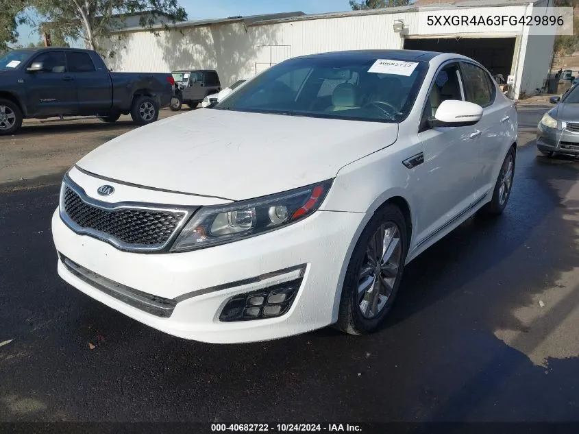 2015 Kia Optima Sxl Turbo VIN: 5XXGR4A63FG429896 Lot: 40682722