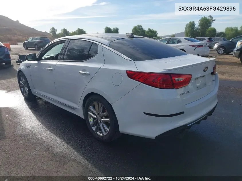 2015 Kia Optima Sxl Turbo VIN: 5XXGR4A63FG429896 Lot: 40682722